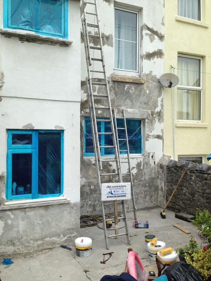 Render repair work in St Just