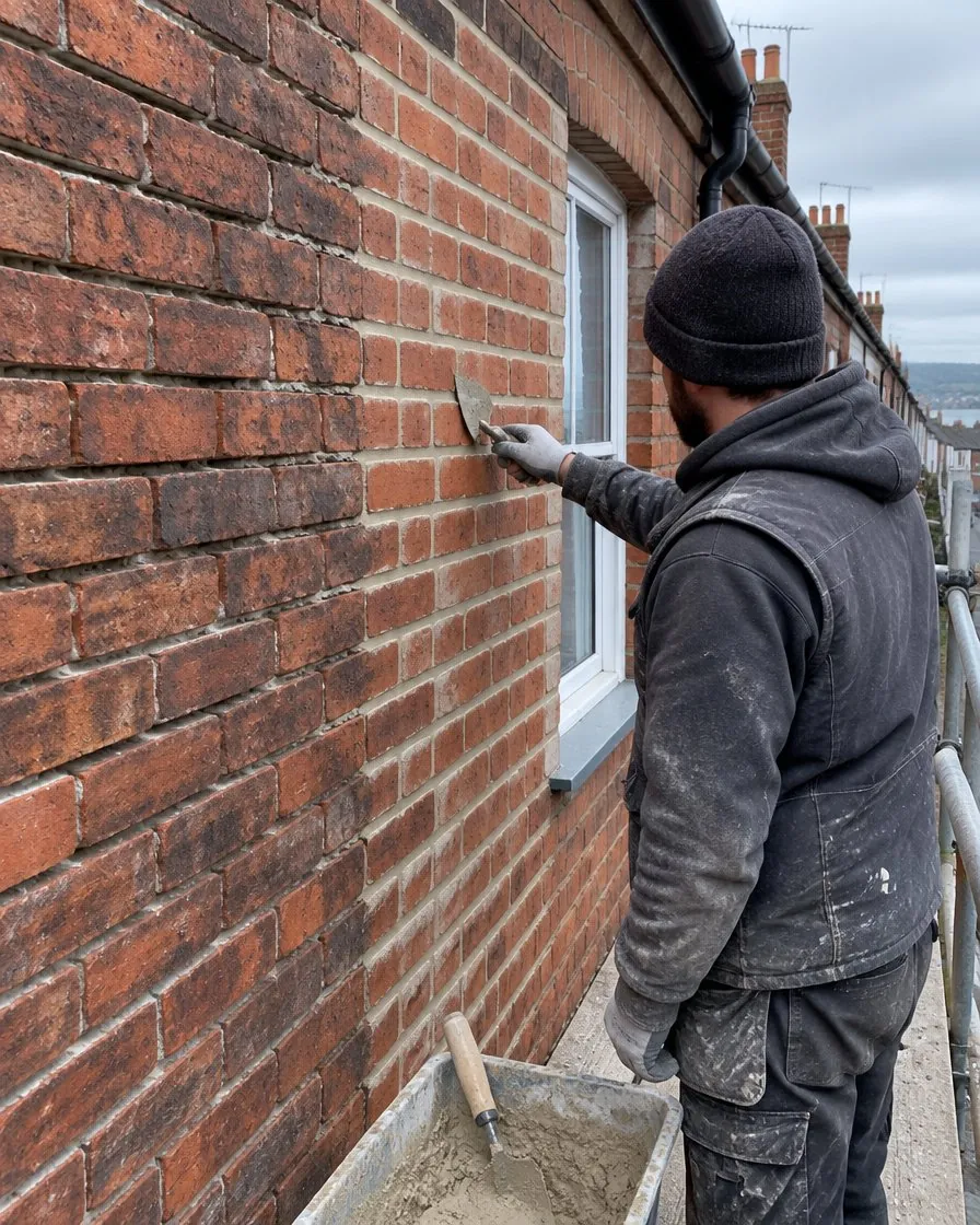 Brickwork and repointing in St Just