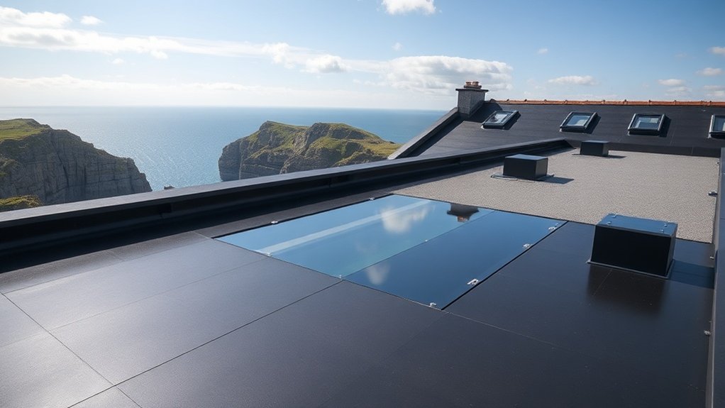 Flat roof installation in St Just