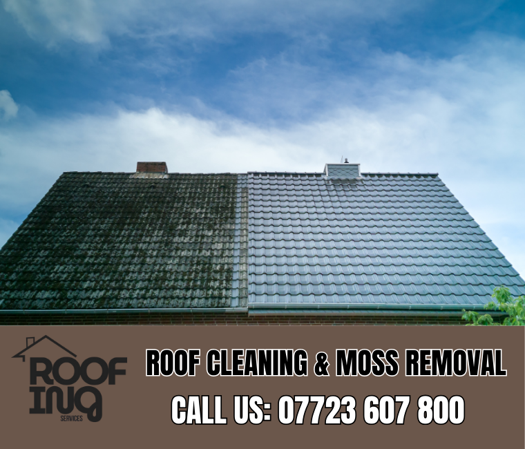 Roof cleaning and moss removal in St Just